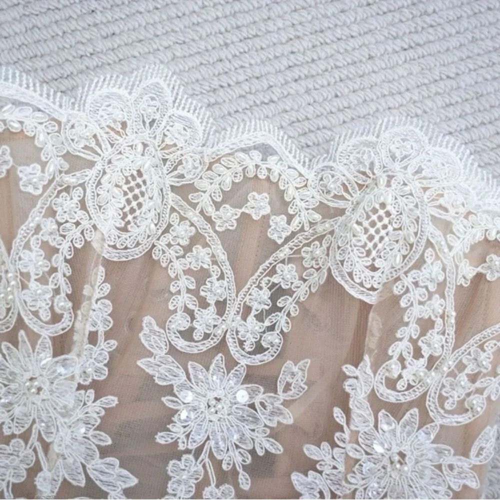 NWOT BRONX AND BANCO Maraya Blanc Lace Dress - Picture 5 of 7